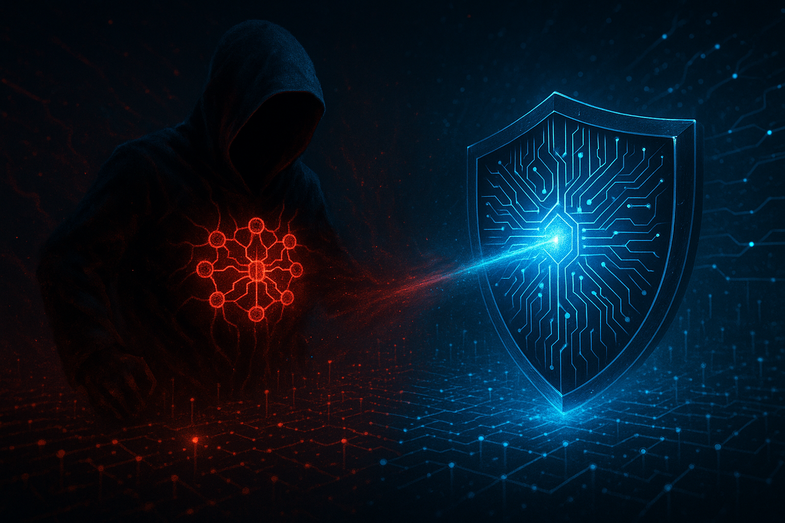AI w cyberbezpieczenstwie 2026 -- wyscig zbrojen miedzy atakujacymi a obronccami